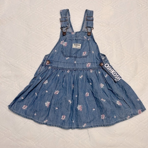 Oshkosh Floral Pinafore NWT Size 3T - Picture 1 of 3